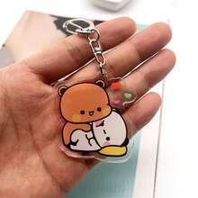 Móc khóa hình gấu đôi Bubu Dudu đáng yêu bằng acrylic, thích hợp để gắn vào túi xách và làm quà tặng, món quà hoàn hảo cho người thân yêu. - Nhiều màu - Xem 7