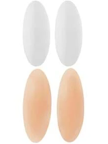 1 Pair Reusable Silicone Butt Lifting Pads, Soft Body Shaping Inserts, Seamless Buttock Enhancer Pads, Suitable For Tight Dresses, Skin-Friendly Silicone Pads, Essential Summer Plus Size Lingerie Accessory - Apricot - View 11