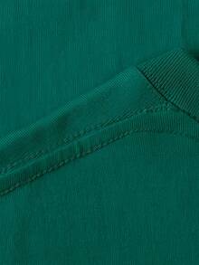 Men's Short-Sleeved T-Shirt, Made Of High-Quality Pure Cotton, With A Fashionable Brand Print, New, Casual Summer, Plus Size, Loose And Versatile. - 墨綠色 - 查看 4