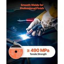 Flux Core MIG Welding Wire, E71T-GS 0.03-Inch 2 LBS, Gasless Mild Steel Welding Wire With Low Spatter For All Position Arc Welding, Self-Shielded For Outdoor Use (Pack Of 3 Rolls) - E71T-GS 0.03-inch 2 LBS, 3 Rolls - 查看 4