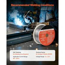 Flux Core MIG Welding Wire, E71T-11 0.03-Inch 2 LBS, Gasless Mild Steel Welding Wire With Low Spatter For All Position Arc Welding, Self-Shielded For Outdoor Use - E71T-11 0.03-inch 2 LBS - 查看 6