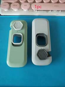 1 Set Home Life Latch Lock, Mini Fashionable Self-Adhesive Door Latch, Child Safety Door Pull Lock Set, Creative Design, Made Of ABS Plastic, Suitable For All Seasons, Fit For Toddlers And Children, Applicable To Refrigerator, Cabinet, Drawer, Wardrobe, Freezer, Door, Daily Necessity - Thickened Upgraded Version - View 13