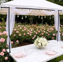 Table Garland Stand. Table Decoration Bar. 130-250 Cm. - Black - View 2