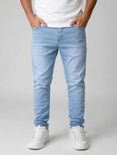 Calça Jeans Tradicional Masculina com Elastano – Conforto, Elegância e Caimento Perfeito do 36 ao 48