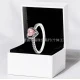 Single Ring - Silver Pink 2