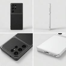 鑰匙圈、荔枝紋皮革掛繩手機殼,相容於 Galaxy S26, S25, S24, S23, S22, S21 Ultra Plus FE, A37, A57, A17, A56, A36, A26, A16, A55, A35, A15, A54, A53,霧面保護殼 - 黑色 - 查看 6