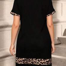 Nana's Women's Clothing Store  Vestido camiseta casual de mujer con cuello redondo y manga corta con estampado de corazones - Multicolor - Ver 3
