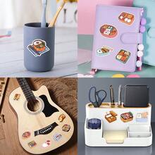 55pcs Cute Cartoon Lunchbox Stickers, Suitable For Lunchbox, Water Bottle, Skateboard, Luggage, Laptop, Adorable Donut Theme Party Decorations - Multicolor 1 - View 2