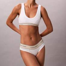 Calvin Klein Heritage Cotton Stretch Bikini QF8598 - 白色 - 查看 4