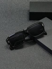 1 Piece Of Men's Retro Rectangular Plastic , Classic And Decorative, For Outdoor Travel, Beach, Vacation, Anti-UV , Casual, Beach Accessories, Umbrellas, Beach Toys For Summer, Beach Vacation, Outdoor Activities, Travel. - 黑色 - 查看 9