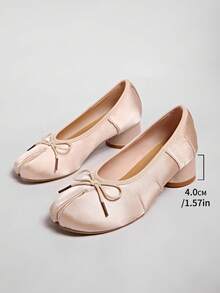 2026 New Arrival French Style Purple Pointed Toe Mid-Heel Pumps, Commuting Work Shoes For Women, Suitable For Wedding - Pink - View 7