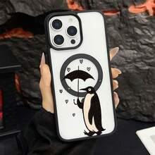 マグネット式黄ばみ防止 | 高級感あふれる2in1アクリルマグネット式スマホケース！スタイリッシュで手触りも良く、実用的な保護機能とマグネット式・耐衝撃設計を融合させた、高級感あふれるケースです。 ペンギン傘ハートケース  11  17e 手机壳  17e 手机壳 家族、恋人、友人、そして子供たちへのプレゼントに最適です。  12 Pro/16e/11 Pro Max/15 Pro/14 Pro Max/14/13 Pro Max/13/Apple  Air/ 13 pro/16 Pro Max/17/14 Plus/17 Pro/12 Pro Max/11 Pro/16 Plus/15 Plus/17e/14 Pro/12/15/16/17 Pro Max/15 Pro Max/16 Pro - ブラック - チェックする 16