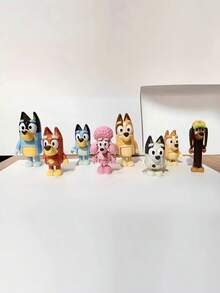 Figuras decorativas para coche con tema de Broyi - Juego de personajes múltiples que replican imágenes clásicas de animación. Artesanía detallada y exquisita, con alta fidelidad de color. Material suave y sin pelo, con una construcción sólida. Adecuado para decoración interior, exhibición de sobremesa, montaje de escenas y exhibición de colecciones. - Varios estilos - Ver 3