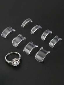 36/24/16pcs Transparent Invisible Ring Adjuster, Spiral Spring Design Invisible Ring Sizer Tool, Completely Invisible Wear, Instantly Adjust Oversized Rings To Comfortable Fit. Prevent Ring Slippage, Protect Your Jewelry, Unisex, Invisible Ring Reducer And Adjuster With Fixed Anti-Slip Pad. - A - View 10