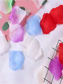 400pc/1000pc Artificial Rose Petals, Romantic Handmade Flowers, Suitable For Wedding, Party, Room Decor, Home Decor, Birthday Decor, Restaurant Decor, Bedroom Decor, Bathroom Decor, Valentine's Day Gift, Graduation Decor, Etc. - Multicolor - View 11