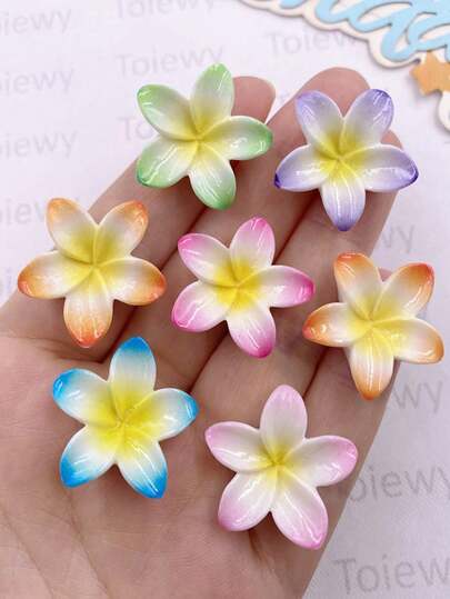 10 chiếc tượng hoa sứ bằng nhựa nhiều màu sắc, mặt phẳng, dùng làm đồ trang trí sổ lưu niệm, phụ kiện thủ công tự làm, quần áo.