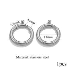 1pcsstainless Steel 18K Gold-Plated Charms-Fashionable Heart-Shaped, Oval, And Rectangular Jump Rings With Spring Clasps-DIY Jewelry-Making Supplies - Spring Buckle - View 26