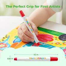 Senmeo 36 Colors Twist Kids Crayons, Easy-Grip Ultra Smooth Washable Art Pens, RuiHawk Portable Drawing Supplies, For 2-4/3-6 Years Old Toddler Art Gift - 36 Colors - View 4