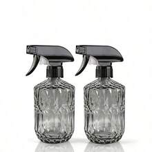 2pcs 450ml Refillable Plastic Spray Bottle Adjustable Mist Stream Nozzle Trigger Lock Lightweight Green Gray Handheld Mister For Plant Hair Car Cleaning Home Garden Office Daily Use - Multicolor - View 15