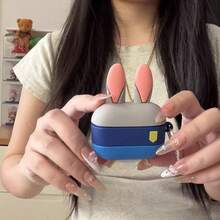 1pc Cute 3D Ear-Shaped Soft Silicone Protective Case, Shockproof Anti-Scratch Durable, Creative Accessory With Hanging Hook - Multicolor - View 2