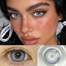 La Girl Blue  Little Devil Eye Contact - Moisturizes And Daily Wear, Enhances Your Appearance On Holidays And Birthdays, Cheap, Valentine's Day, Cheap Goods, Travel, Travel Essentials, Room Decoration, Valentine's Day Gifts, Cheap Things, Rooms, Vacation Essentials, Women's Gifts, Bedrooms, Valentine's Day Supplies, 99 Cents - Màu xanh lam - Xem 2