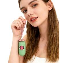 Bộ 1 hộp đựng túi rác hình hoa, thích hợp cho xe đẩy em bé, du lịch, gồm 3 cuộn túi rác + 1 hộp đựng, 15 túi/cuộn. - Nhiều màu - Xem 3