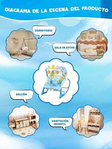 Baby Bouncers, Jumpers & Swings - Baby Blue - View 7
