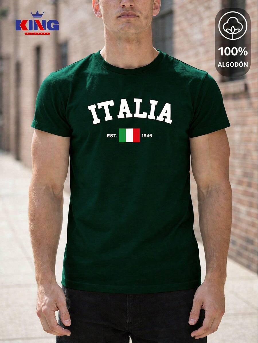 King T-shirt Men T-Shirts - Dark Green - View 1