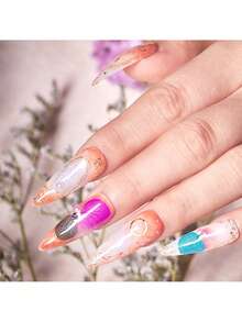 6-Compartment/Box Colorful Natural Nail Dried Flower Set, 3D Floral Daisy Petals, DIY Nail Art Decorations, Epoxy Resin Mold Filler, Jewelry Casting Supplies, DIY Crafts, Valentine's Day Gifts, Holiday Decor, Suitable For Valentine's Day, Daily Life, Qixi Festival, Christmas - Multicolor - View 9
