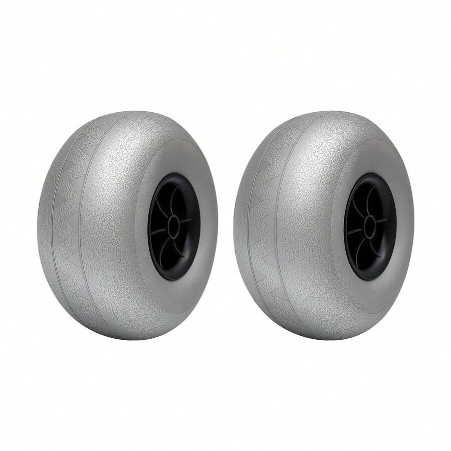 Beach Balloon Wheels, 10" Balloon Wheels Beach Cart Tires, 2 Pack 10" Inflatable Replacement Sand Tires, Replacement Big Sand Wheels For Beach Buggy, Kayak Trolley, Canoe Dolly, Rolling Walker