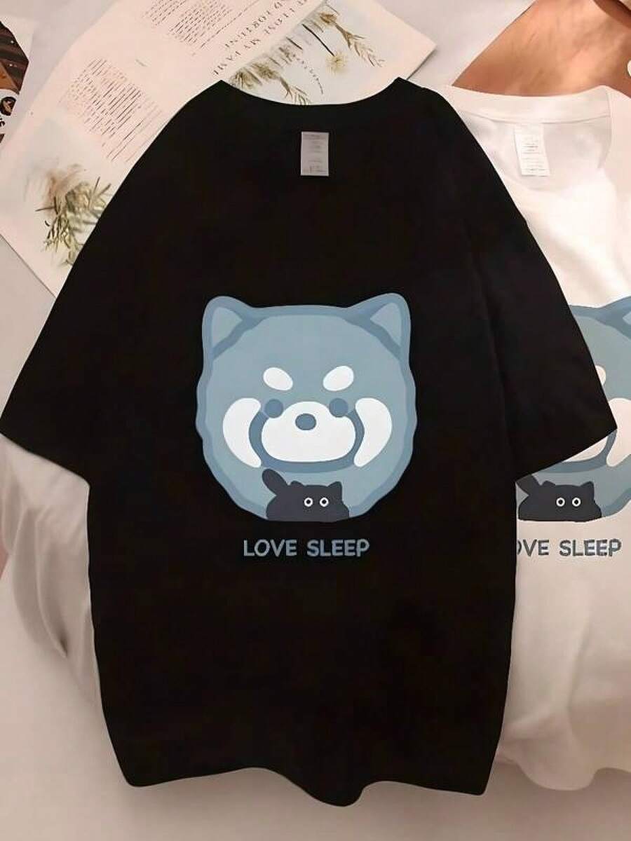 Camisetas Y2K nuevas 2026Blusas Harajuku Summer Clothing Cute Graphic TShirt Men's Wear Men Tops Cartoon Outfit Kawaii Clothes Girls Street Pullover Shirt,blusas para mujer,playeras de mujer,blusas,playeras de hombre,playera de hombre,vestidos casuales para mujer elegante,Camiseta estampada,camisas para niño,playeras de niño,tops para adolescentes,conjuntos para niña - Negro - Ver 1