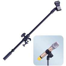 55-Inch Rotating Microphone Stand With Retractable Arm, Phone Clamp, 3/8-Inch Threaded Extension Stand, Professional Desktop Stand For Recording And Streaming. - Mic Clip B - View 9