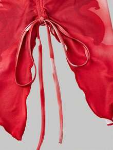 5 piezas Parte superior tubo con pliegues asimétricos y retorcidos de unicolor para mujer, de moda y versátil para citas y salidas, primavera/verano, top estético, festival, campo, baile de graduación, top lindo, top para salir, top Y2K, uso diario, - Multicolor 6 - Ver 4