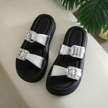 Women Platforms & Wedge Sandals - Silver - View 2