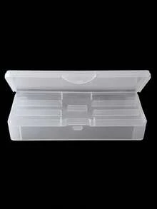 1pc Rectangular Double-Layer Storage Box Portable Travel Toothbrush Holder Dust-Proof Organizer Container For Camping Outdoor Adventure Business Trip Toiletries Accessories Case - View 6