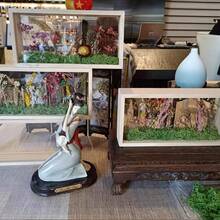 1pc Display Cabinet Photo Frame, Double-Sided Acrylic Transparent Window Shadow Box Frame, Wooden Dried Flower/Pressed Flower Display Box, Floating Keepsake Photo Frame, Without Dried Flower Accessories, Vintage Floral Room Decor - Multicolor - View 10
