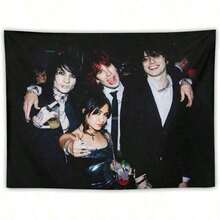 1pc, Tara Celebrity Decorations Stuff American Pink Flags Wall Funny Tapestry Hanging Yummy Merch Dorm Bedroom Decorative Aesthetic Tapestries - 樣式1 - 查看 9