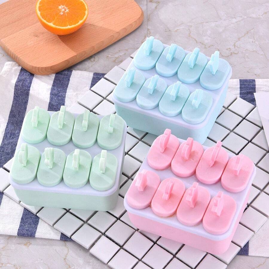 1pc New Ice Cream Mold DIY Homemade Ice Cream Mold Popsicle Mold Home Use Ice Pop Mold - Multicolor - View 1