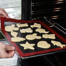Perforated Silicone Baking Mat, Non-Stick Oven Liner, Baking Tool For Cookies/Bread/Macarons, Baking Kitchen Utensil Accessories - 全新 40x30厘米 - 查看 7