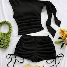 Women Blouses & Shirts - 黑色 - 查看 1