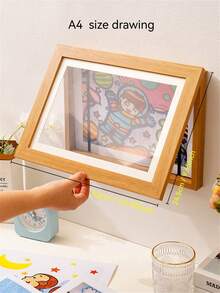 إطار لوحة أطفال - إطار عرض رسومات الأطفال سهل التبديل، إطار صور للحائط والطاولة لتخزين الفن - صندوق تخزين - مشاهدة 14