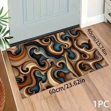 1pc Printed Pattern Rug, Long Doormat Series, Indoor Entrance Mat, Bedroom Bedside Mat, Kitchen Mat, Suitable For Living Room, Laundry Room, Bathroom - Multicolor - View 6