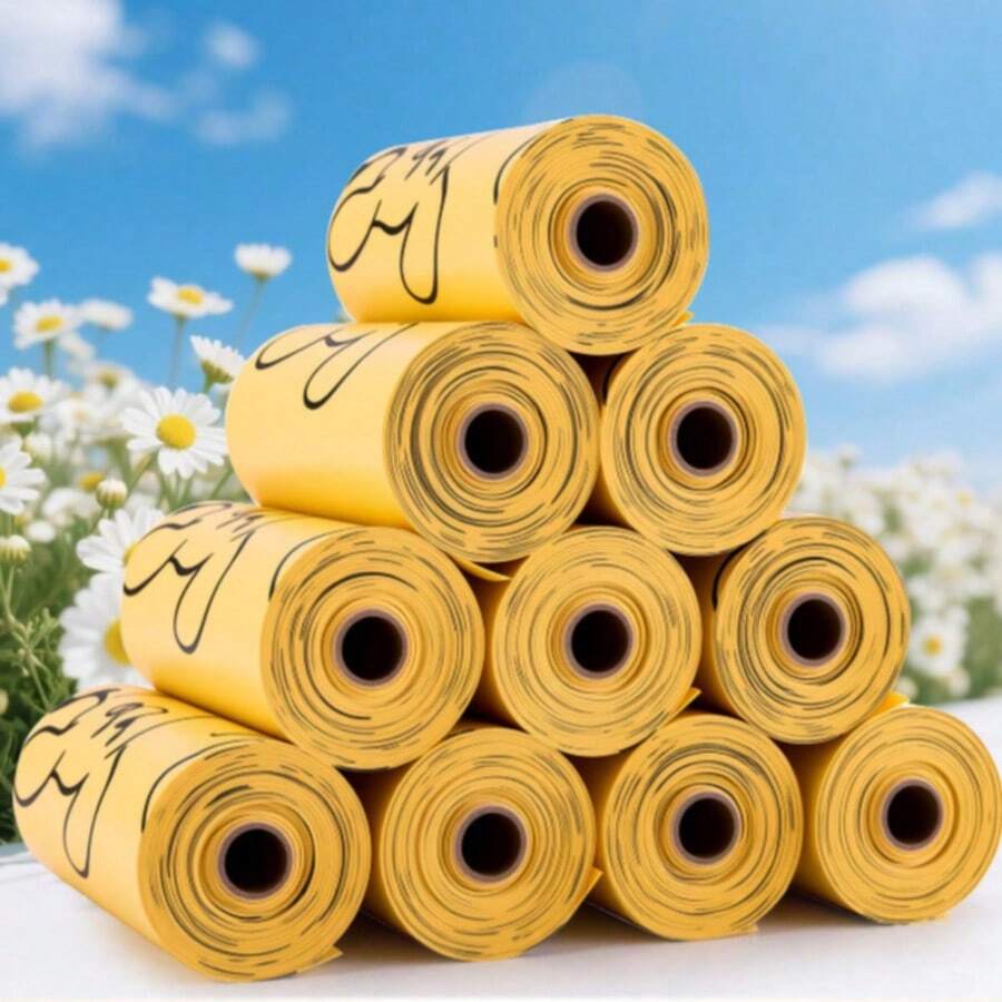 300 túi đựng chất thải thú cưng, túi đựng phân chó dày, túi đựng rác cho mèo, phụ kiện hốt phân, túi đựng chất thải cho chó - nhiều màu - Xem 1