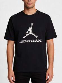 Nike Jordan Dri-FIT 休閒透氣運動短袖T卹 男款HQ9092-010 - 黑色 - 查看 1