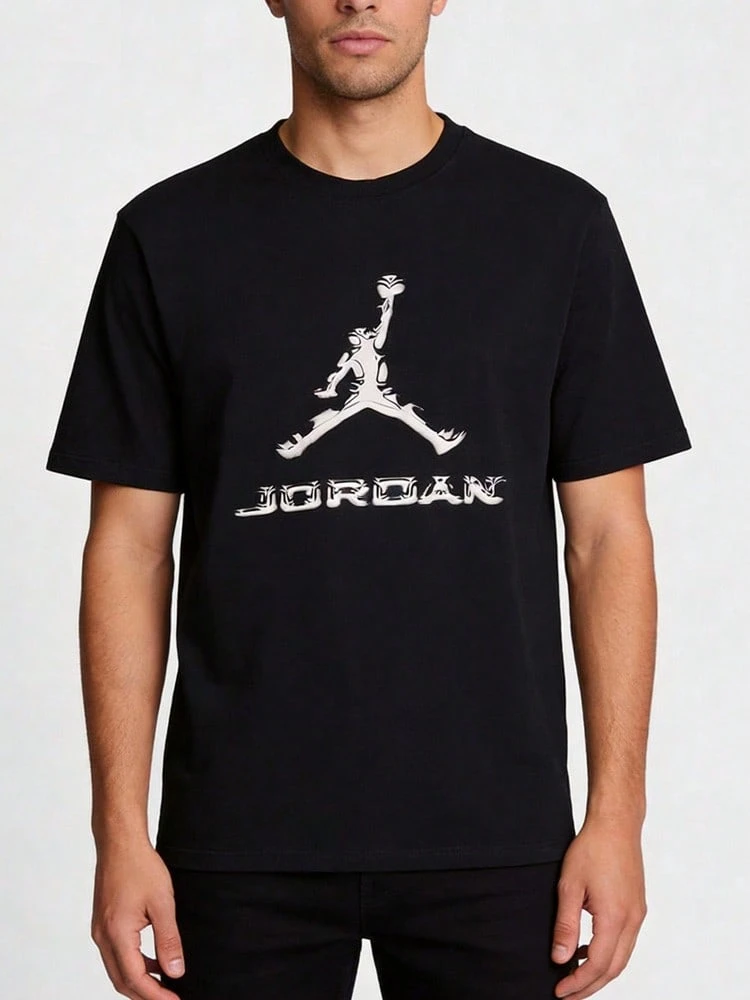 Nike Jordan Dri-FIT 休閒透氣運動短袖T卹 男款HQ9092-010 - 黑色 - 查看 1