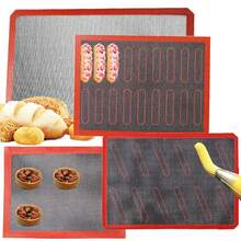 Perforated Silicone Baking Mat, Non-Stick Oven Liner, Baking Tool For Cookies/Bread/Macarons, Baking Kitchen Utensil Accessories - 全新 40x30厘米 - 查看 6