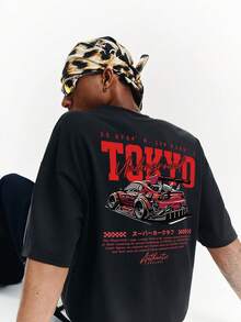 1pc Men's Fashionable Short Sleeve T-Shirt, Exquisite Design, Essential For Summer, Easy To Match, Showcase Your Style - Black - View 2
