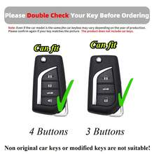 1pc TPU Material Car Key Protective Case, Black & Pink Color Specific For Corolla, Levin, RAV4 Models - A - View 5