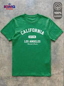King T-shirt Men T-Shirts - Teal Blue - View 2