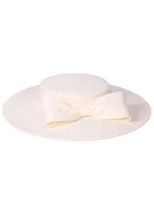 HIMESPORT Elegante tocado de ala ancha para iglesia para mujer, sombrero con lazo grande para ocasiones formales, estilo Kentucky, para dama, boda, novia, cóctel, fiesta de té y vestido, sombrero de copa plana - Multicolor - Ver 2
